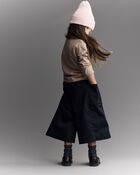 Toddler Girl Wide Leg Pocket Pant - Black, image 5 of 8 slides