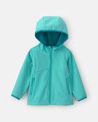 Baby Girl  Quilted Mid Weight Jacket- Aqua, image 1 of 4 slides