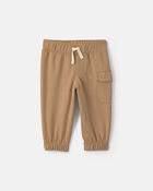 Baby Boy 2-Piece Striped Long-Sleeve Bodysuit & Pant Set - Cream/Khaki, image 2 of 6 slides