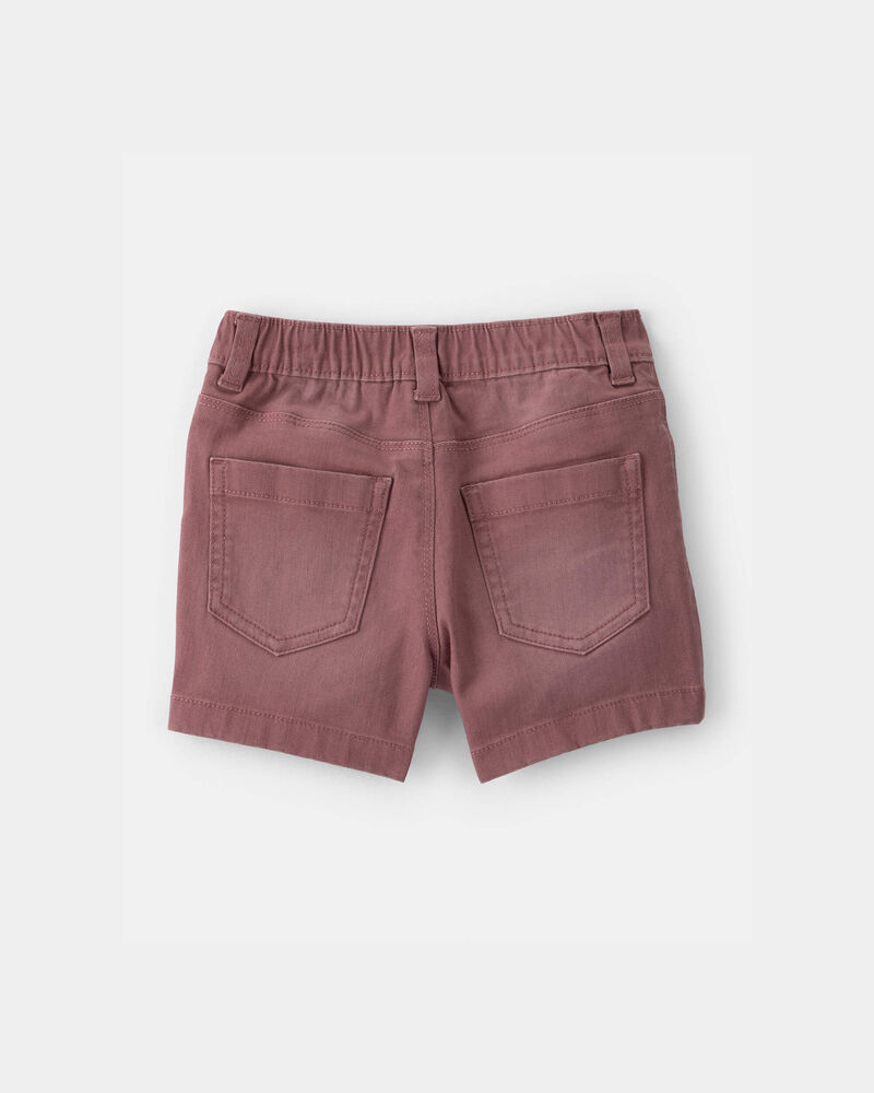 Toddler Boy Twill Pull-On Shorts - Brown, image 2 of 4 slides