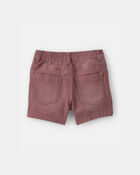 Toddler Boy Twill Pull-On Shorts - Brown, image 2 of 4 slides