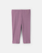 Baby Girl 2-Pack Floral Pull-On Pants - Purple, image 2 of 5 slides