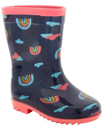 Toddler Rainbow Rain Boots, 