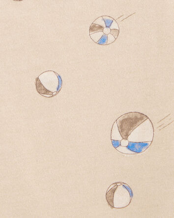 Toddler Beach Ball Graphic Tank - Tan, 