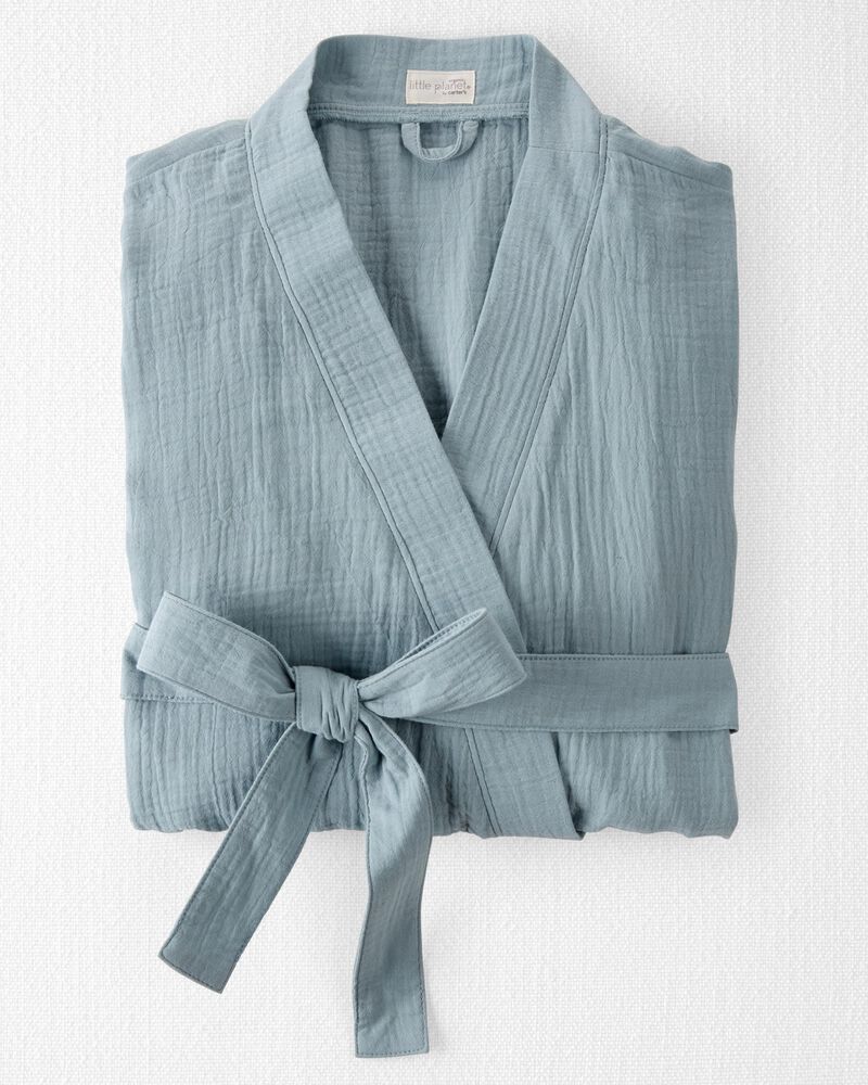 Adult Organic Cotton Gauze Robe, image 2 of 5 slides