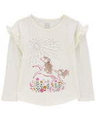 Toddler Unicorn Flutter Graphic T-Shirt, image 1 of 3 slides
