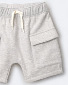 Tout-petit gar&ccedil;on - Short cargo en jersey bouclette - Gris chin&eacute;, image 6 sur 6 diapositives