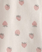 B&eacute;b&eacute; fille - Grenouill&egrave;re en coton biologique, fraise, image 4 sur 4 diapositives