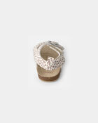 Baby Girl Cheetah Sandals - Cream, image 3 of 6 slides