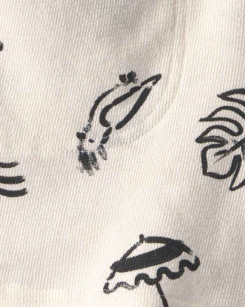 Boys Beach Shorts - Cream/Black, image 5 of 6 slides