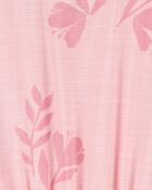 Kid Floral Cinched Top - Pink, image 2 of 3 slides