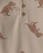 B&eacute;b&eacute; gar&ccedil;on - Ensemble 2 pi&egrave;ces cache-couche et pantalon &agrave; motif dinosaure &ndash; Brun, image 2 sur 2 diapositives