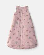 Baby Girl Woodland 2-Way Zip PurelySoft&trade; Wearable Blanket - Pink, image 1 of 5 slides