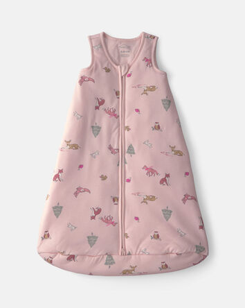 Baby Girl Woodland 2-Way Zip PurelySoft&trade; Wearable Blanket - Pink, 