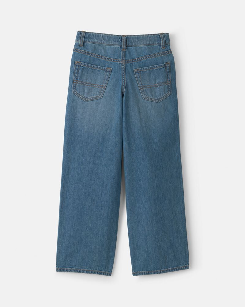 Boys Denim Baggy Jeans - Medium Wash, image 6 of 8 slides