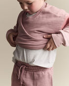 Toddler Girl Colourblock Dolman-Sleeve Sweatshirt - Mauve, image 4 of 6 slides