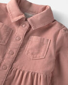 Girls Organic Cotton Corduroy Dress, image 3 of 5 slides