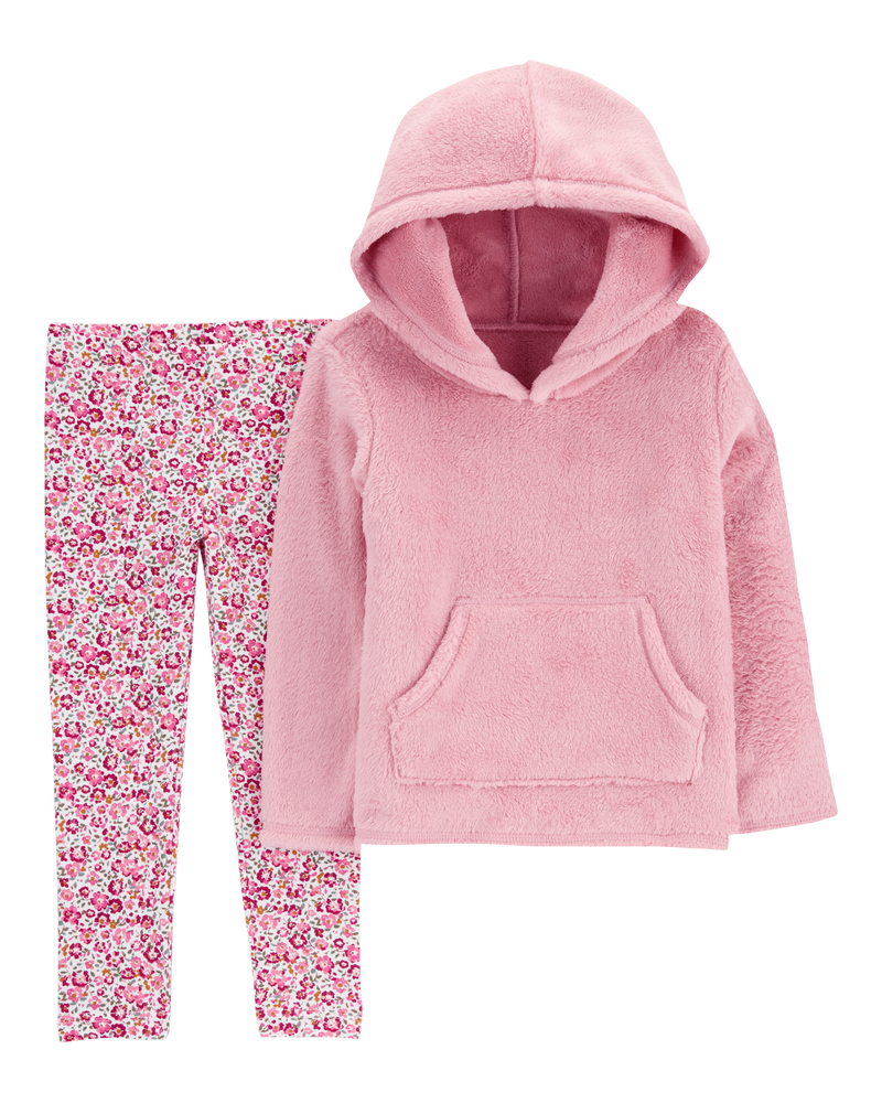 Baby 2-Piece Fuzzy Pullover & Legging Set, image 1 of 3 slides
