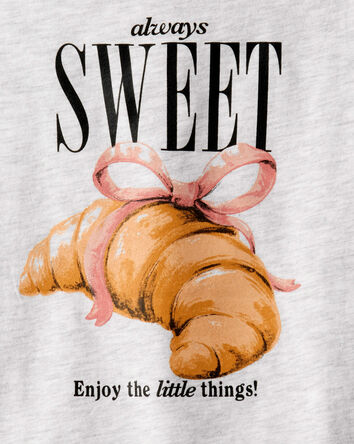 Filles - T-shirt à manches longues à imprimé Always Sweet – Gris, 