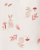 Toddler 2-Piece Bunny Floral 100% Snug Fit Cotton Pyjamas, image 2 of 3 slides