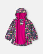 Toddler Girl Kombi London Rain Jacket - Floral, image 2 of 4 slides