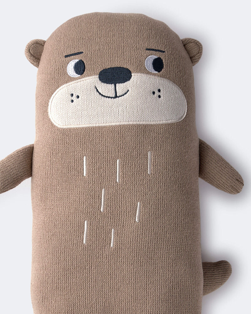 Toddler Otter Plush - Mocha Brown, image 6 of 7 slides