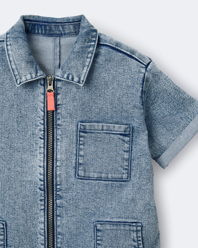 Tout-petit fille - Barboteuse en denim Day Out&trade;, image 4 sur 6 diapositives