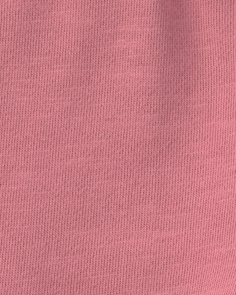 Toddler Girl Organic Cotton French Terry Cargo Pants, image 5 of 5 slides