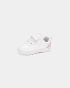 Baby Girl Every Step&reg; First Walker Shimmer Heart Sneakers - White/Pink, image 5 of 5 slides