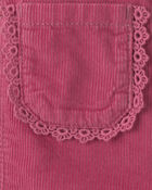 B&eacute;b&eacute; fille - Salopette en velours c&ocirc;tel&eacute; &ndash; Mauve, image 3 sur 3 diapositives