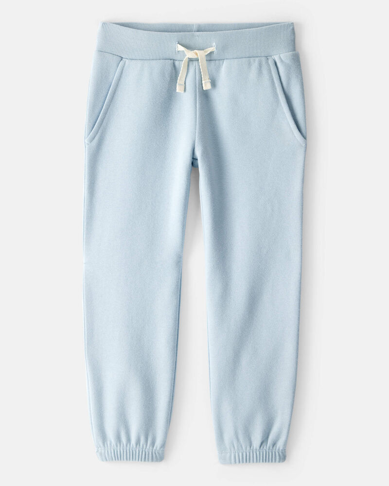 Toddler Girl Cotton Joggers - Blue, image 1 of 6 slides