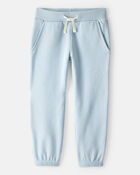 Toddler Girl Cotton Joggers - Blue, image 1 of 6 slides