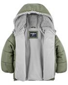 Fleece Lined Puffer Jacket, image 2 of 3 slides