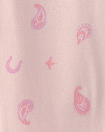 Girls Unicorn 100% Cotton Snug Fit 4-Piece Pyjama Set - Pink, 