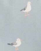 Baby Girl Recycled Seagull-Print Ruffle Swimsuit, image 4 of 4 slides