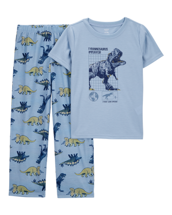 Kid Dinosaur Loose Fit 2-Piece Pyjamas - Blue, 