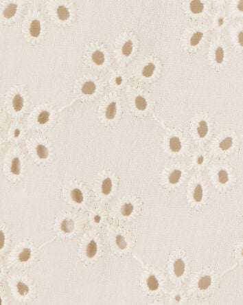 Baby Solid Cotton Dress - Cream, 