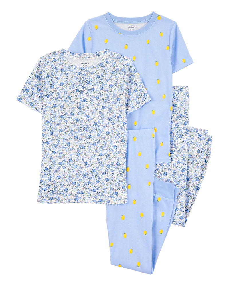 Kid 4-Piece Floral Cotton Pyjamas Carter's Oshkosh Canada