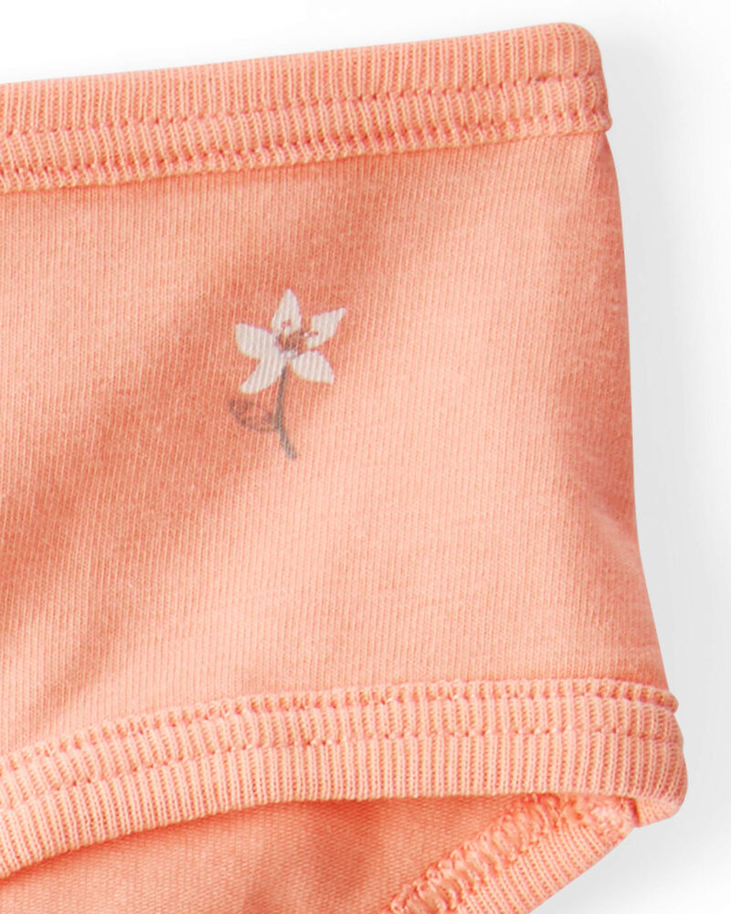 Filles - Emballage de 3 sous-v&ecirc;tements en coton biologique, image 3 sur 3 diapositives