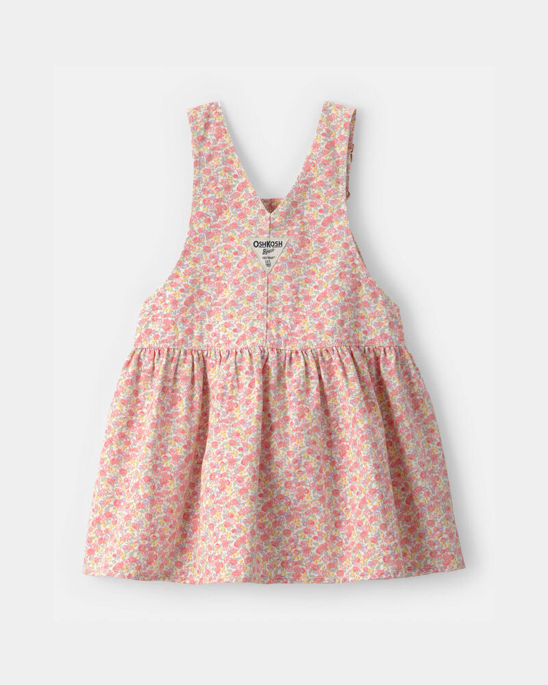 Toddler Girl Floral Heart Pocket Skirtall - Pink, image 2 of 4 slides