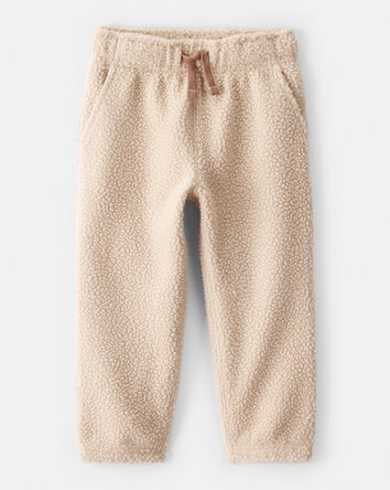 Toddler Boy Fleece Joggers - Brown, 