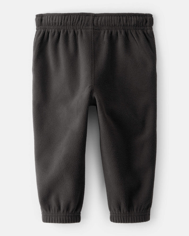 Baby Boy Fleece Joggers - Black, image 2 of 4 slides