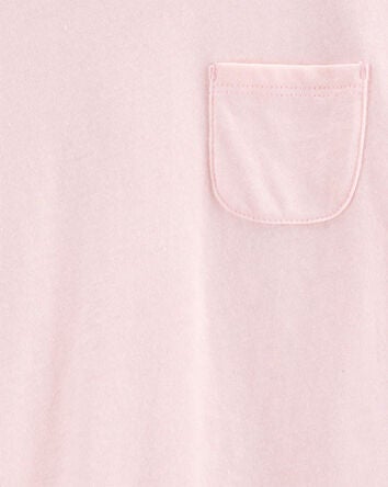 Kid Solid Short-Sleeve Fashion Top - Pink, 