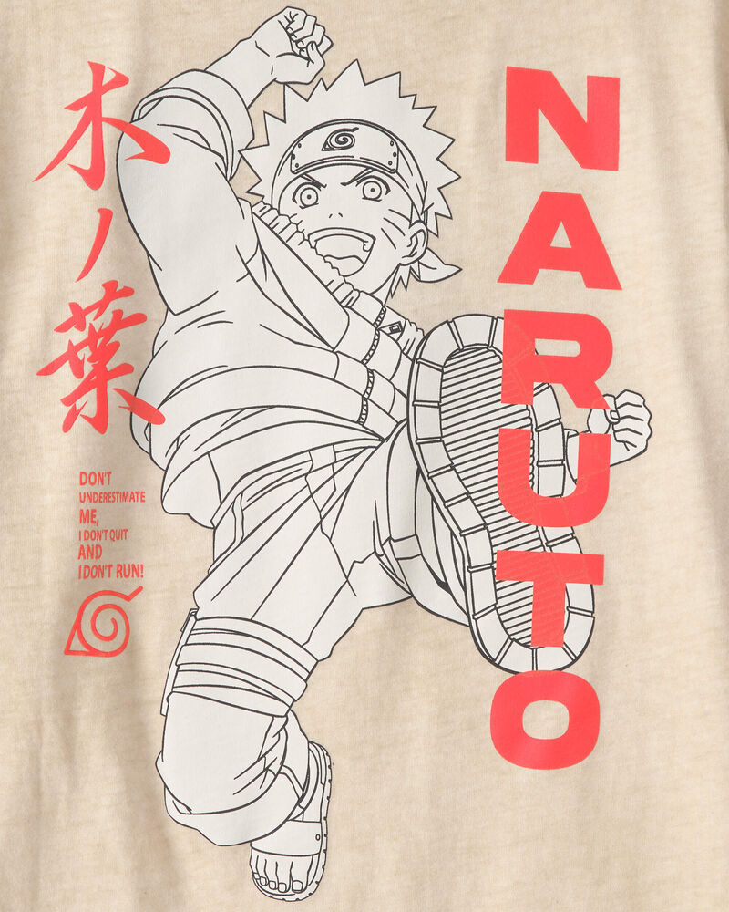Boys Naruto Graphic Tee - Beige, image 4 of 4 slides