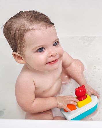 Zoo Sort & Stack Boat Baby Bath Toy, 