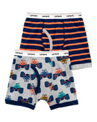 2-Pack Cotton Boxer Briefs, image 1 of 2 slides
