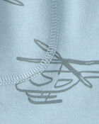 Baby Boy Helicopter French Terry Shorts - Blue, image 3 of 4 slides