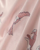 Baby Girl Woodland PurelySoft&trade; 2-Way Zip Sleeper - Pink, image 5 of 9 slides