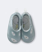 Toddler Rainboots in Rain Cloud Print - Pale Blue, image 2 of 3 slides
