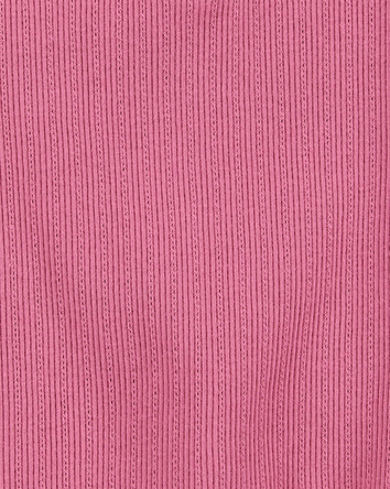 Toddler Ribbed Plum Tank Top - Pink, 